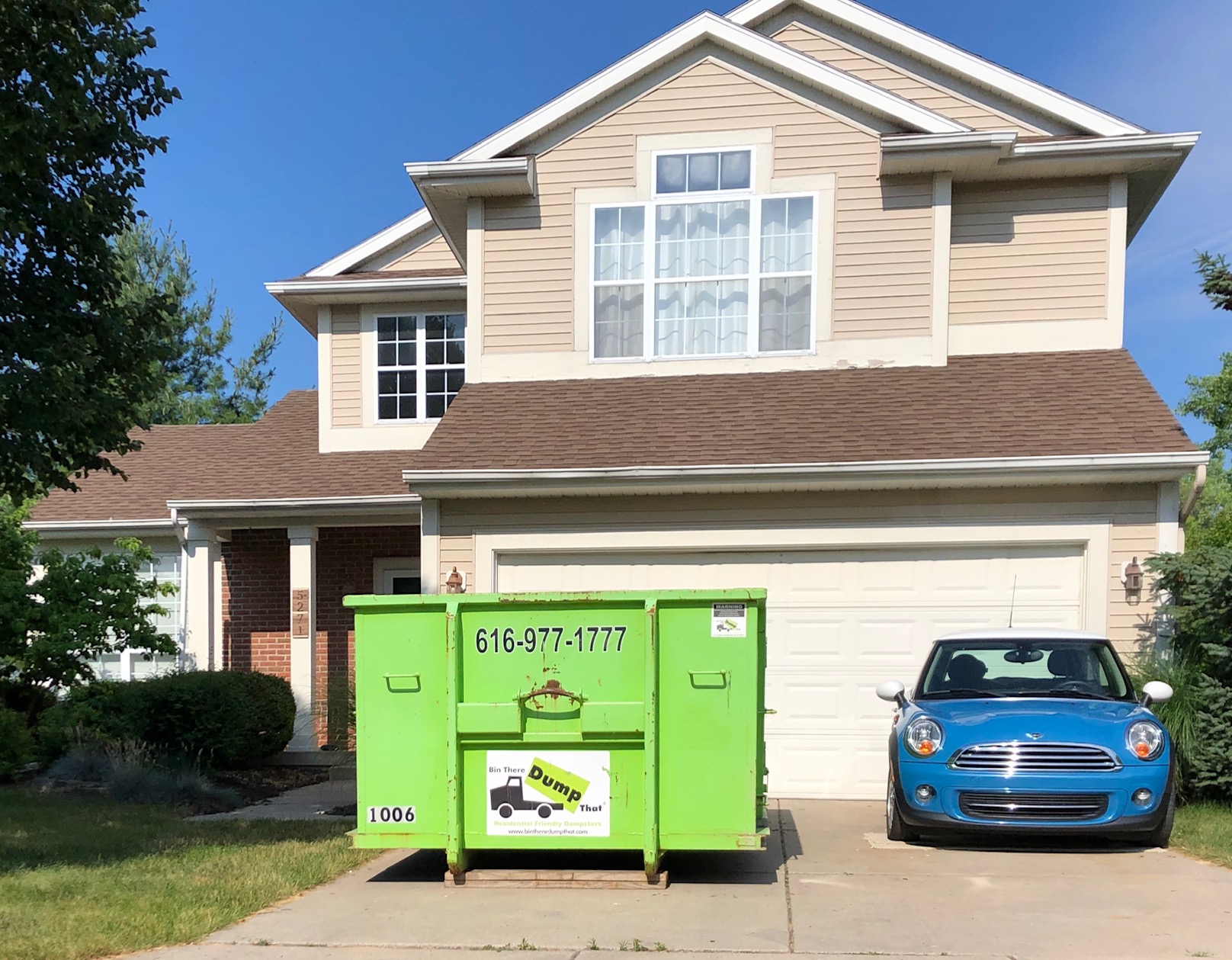 Grand Rapids Home Renovation Dumpster Rental
